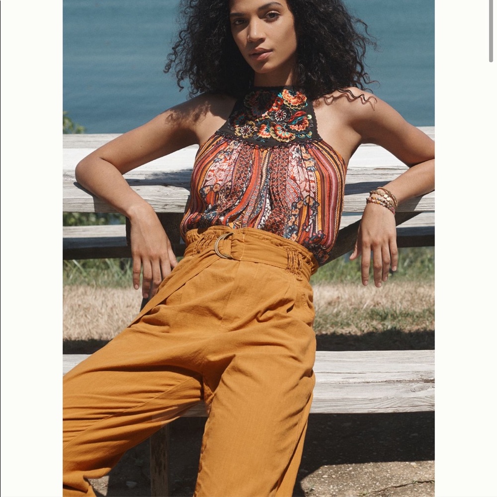 NWT Anthropologie Bhanuni Fiona embroidered top